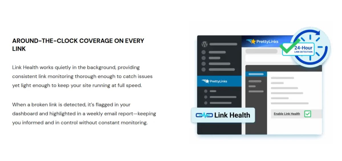 prettylinks review features link health
