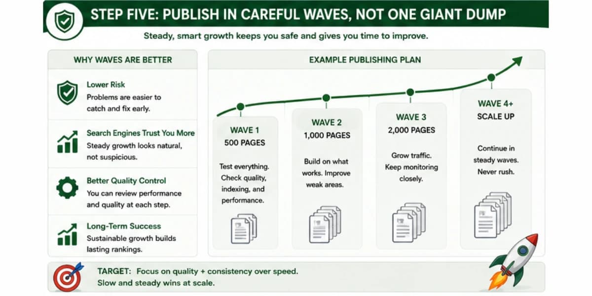 Publish in waves