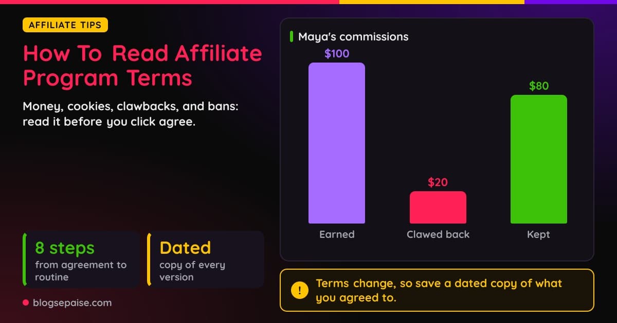 How To Read An Affiliate Program's Terms So Nothing Bites You Later