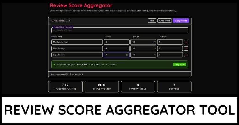 Review Score Aggregator