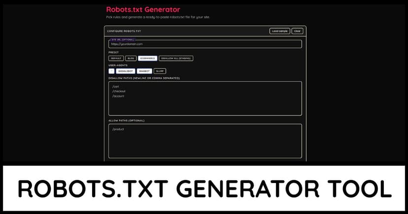 Robots.txt Generator