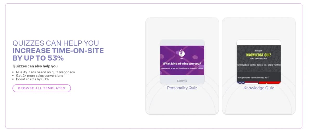 shortstack review features quizzes