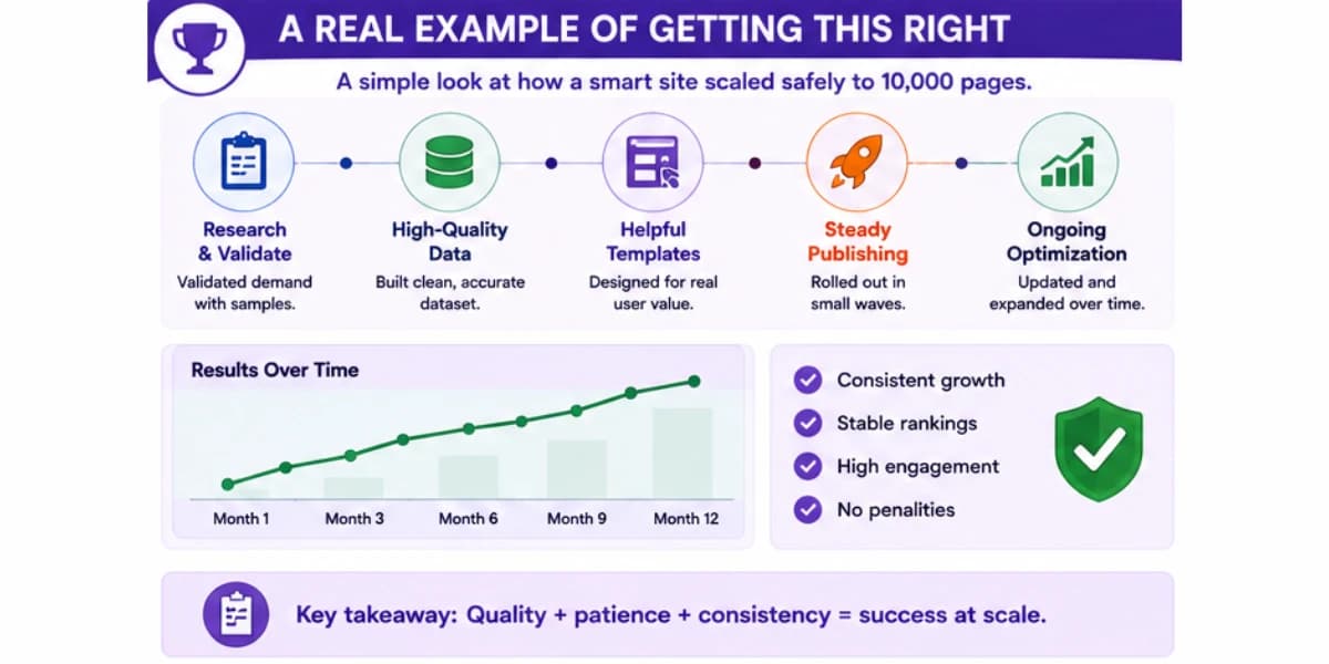 Site scaling real example