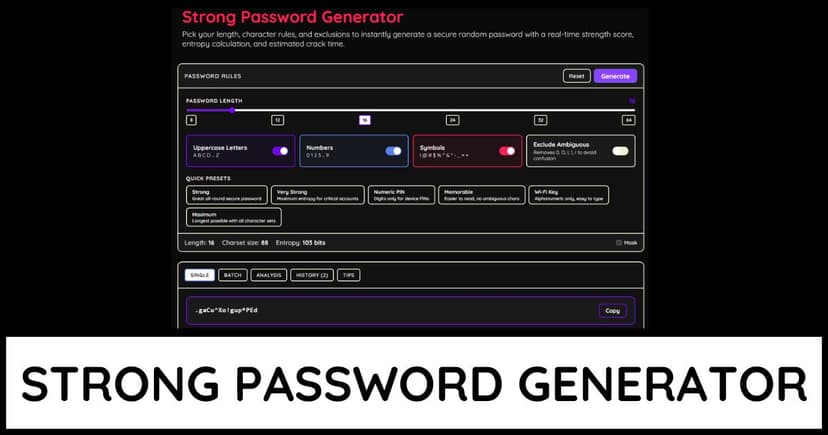 Strong Password Generator