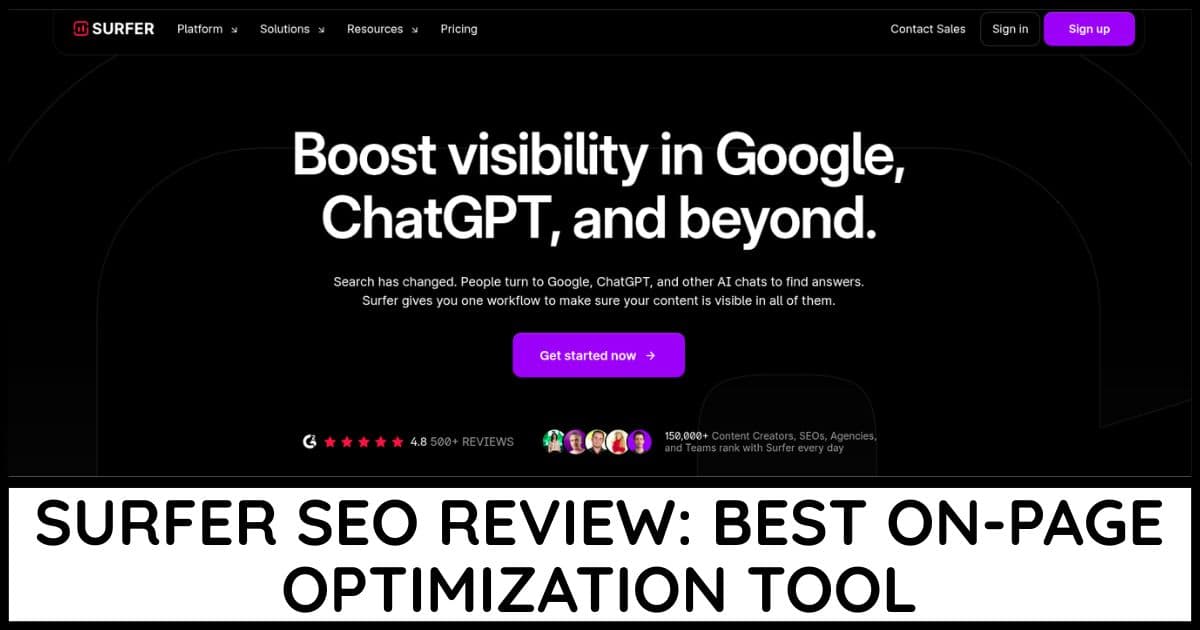 Surfer SEO Review cover image