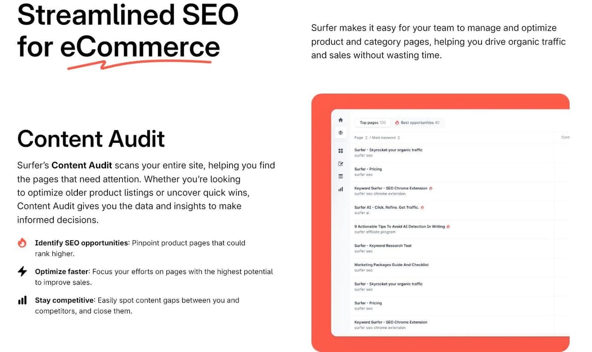 Surfer SEO Solutions for E-commerce