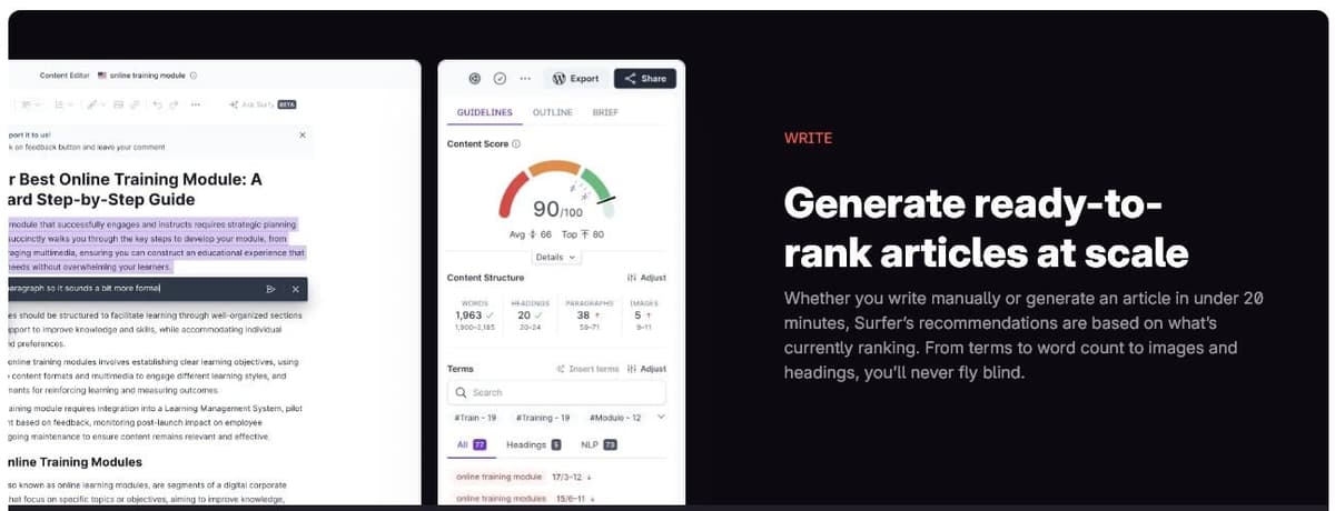 Surfer SEO Solutions for Freelancers