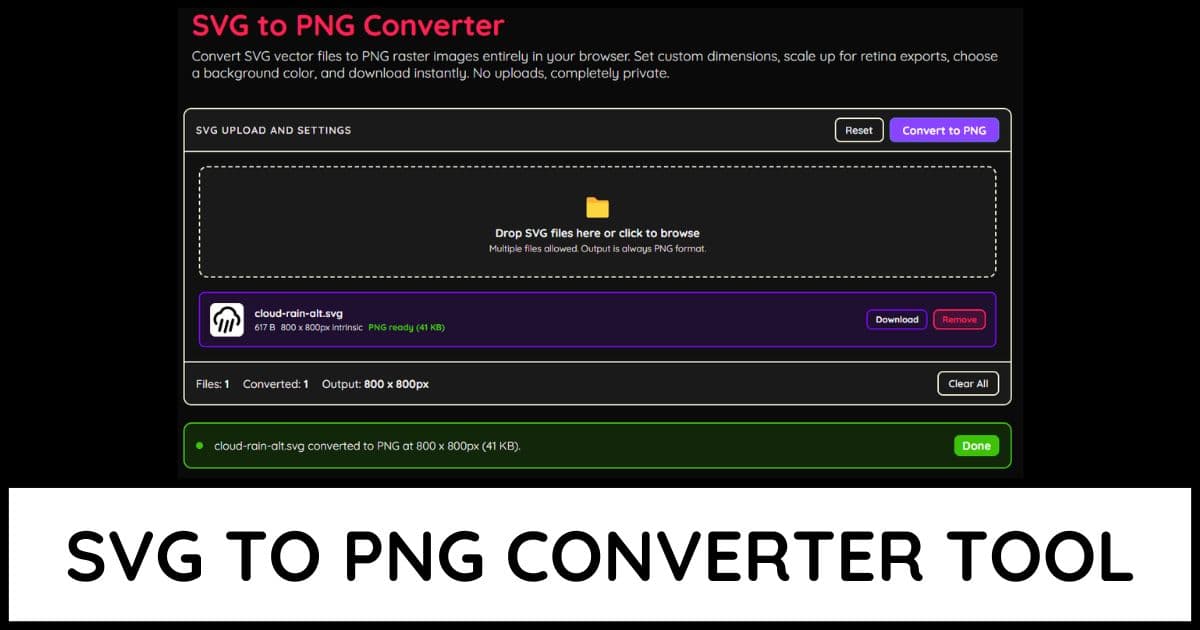 SVG To PNG Converter