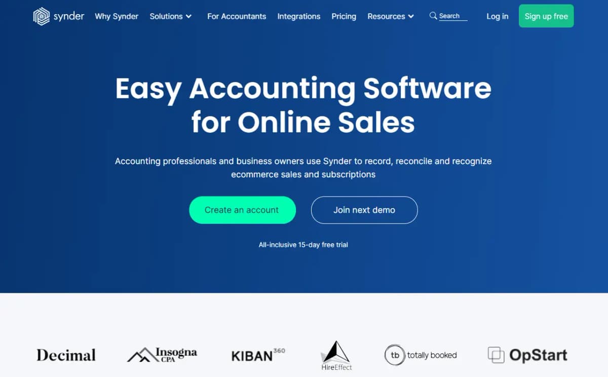 Synder Dashboard Overview