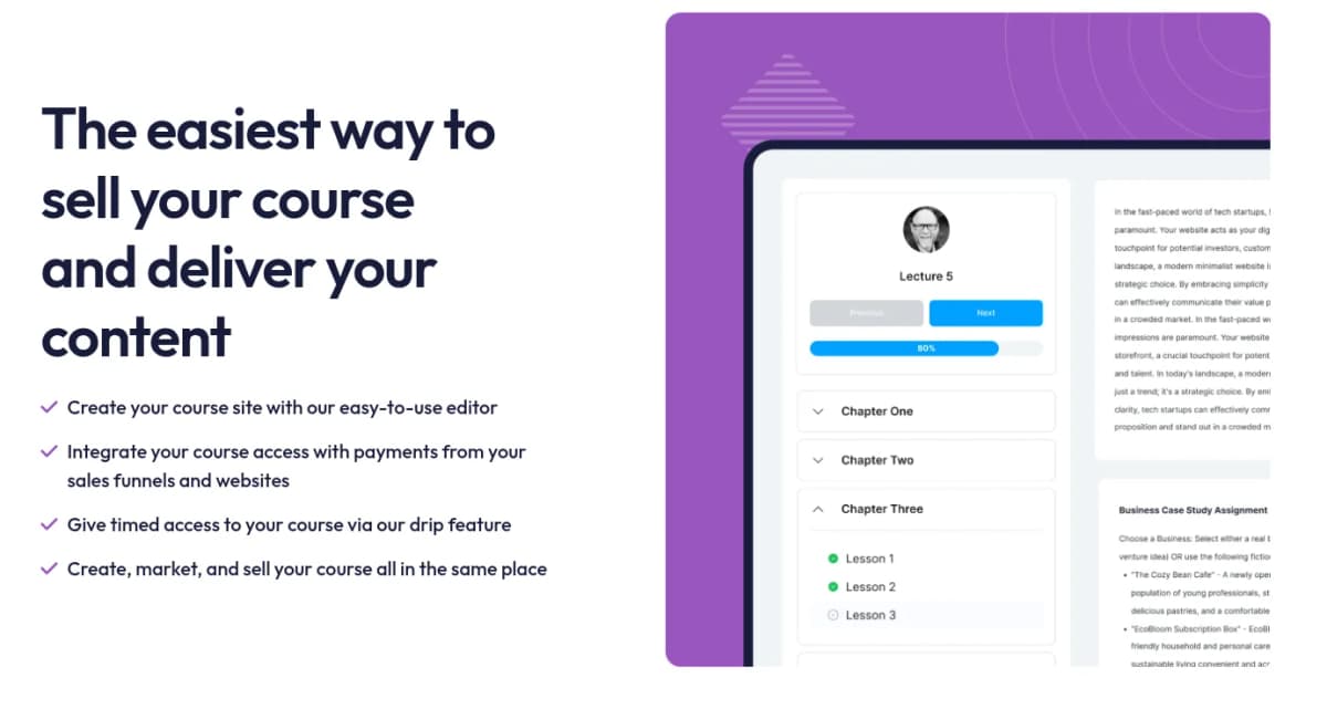 systeme review features online courses builder