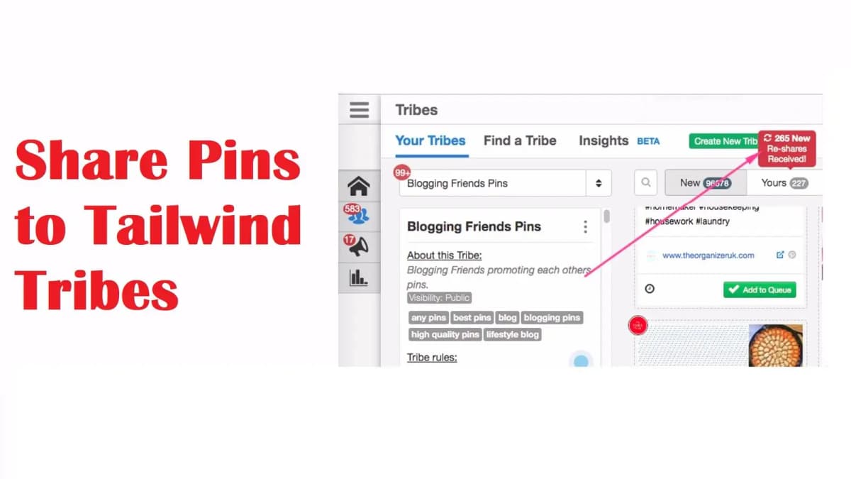 Tailwind Share Pins Tailwind Tribes