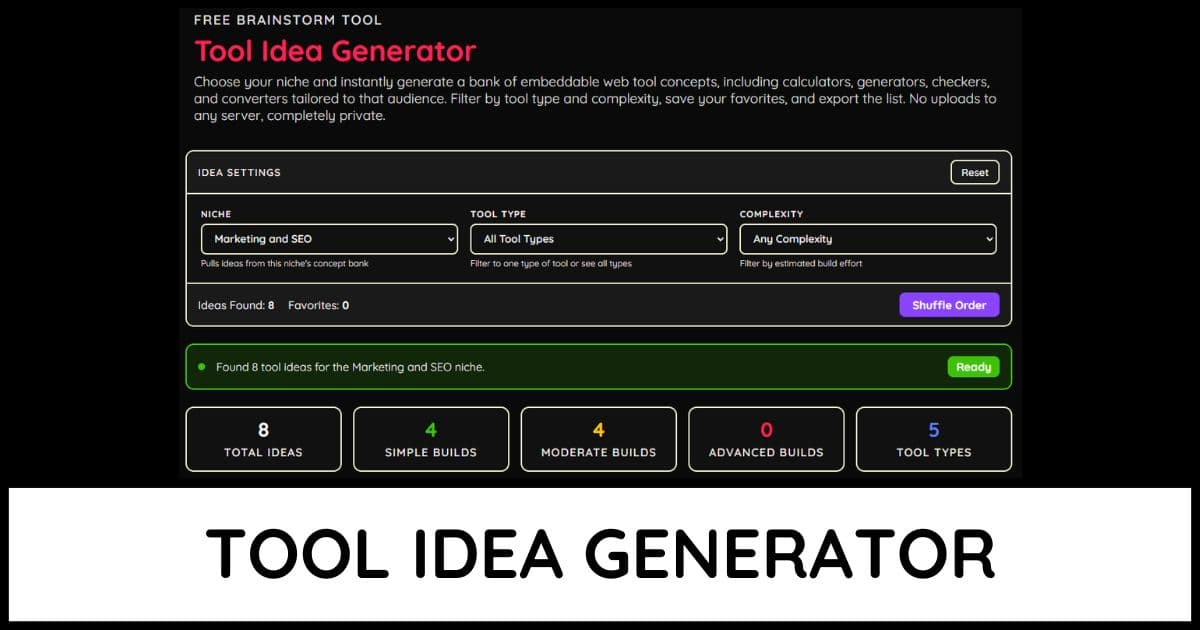 Tool Idea Generator