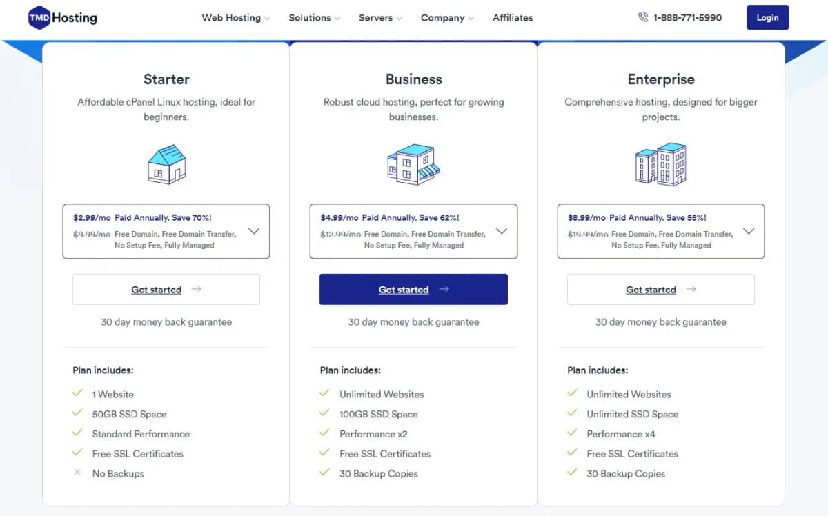 TMDHosting pricing