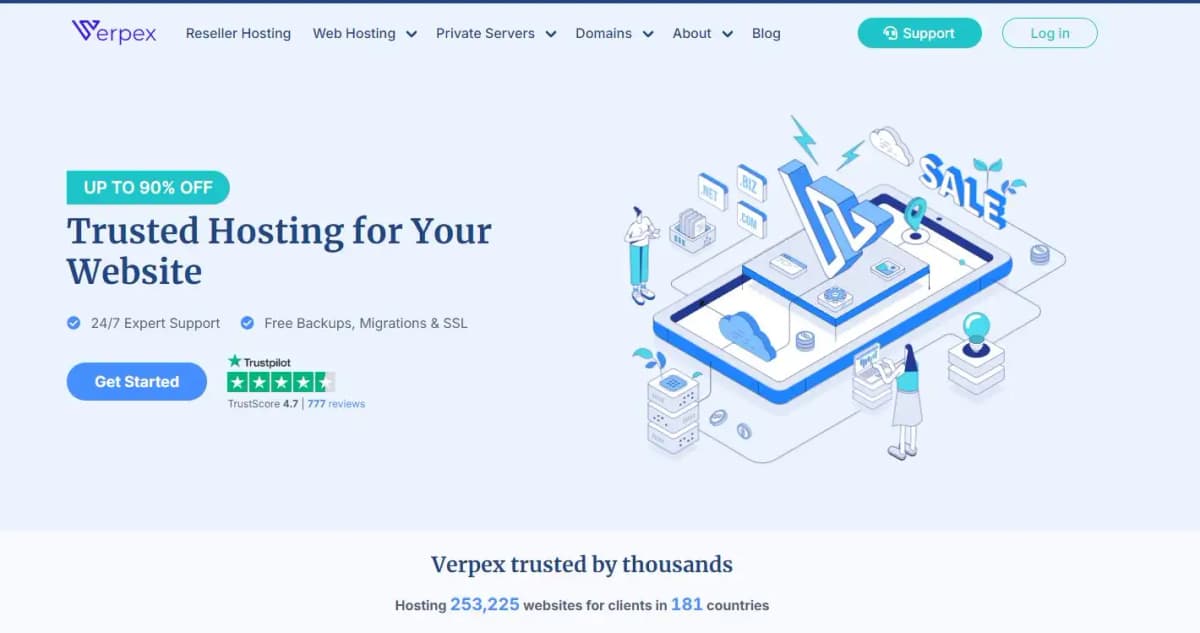 Verpex cloud hosting