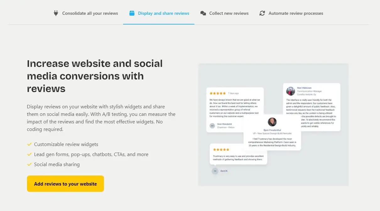 Trustmary Customer Feedback