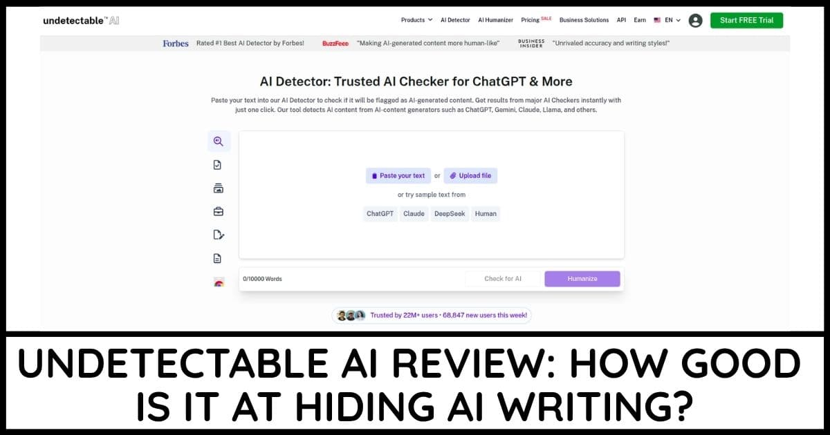 Undetectable AI Review cover image