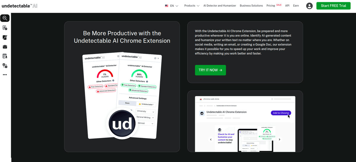 Undetectable AI writing tool