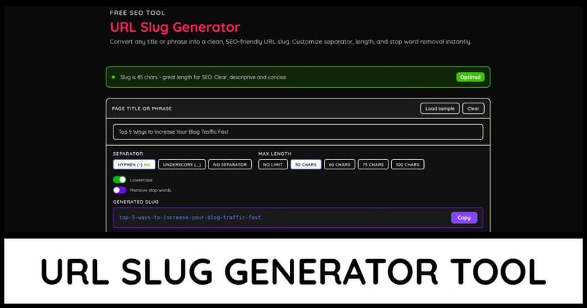 URL Slug Generator