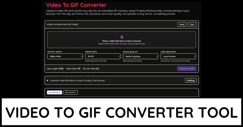 Video To GIF Converter