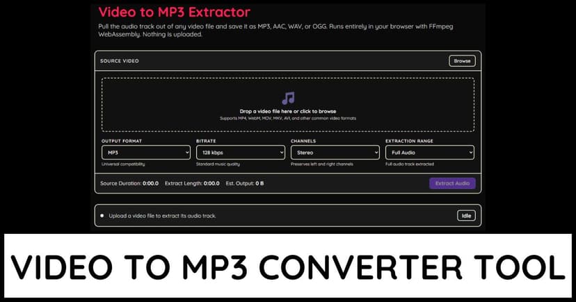 Video To MP3 Extractor