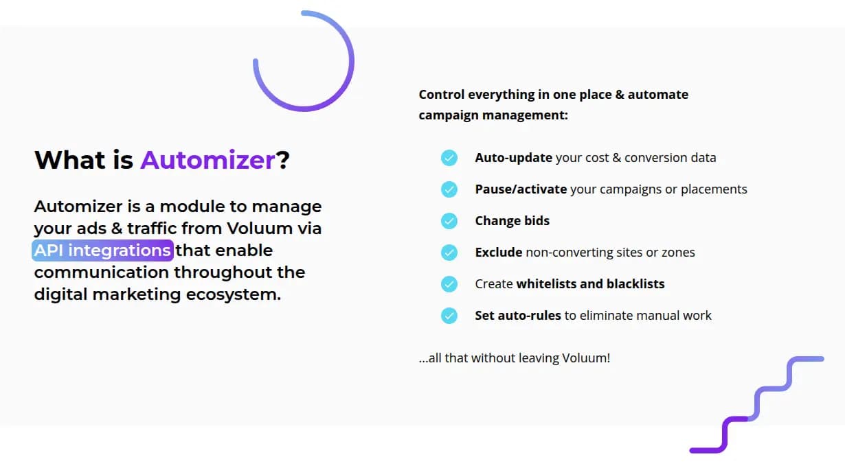 Voluum Automizer integration