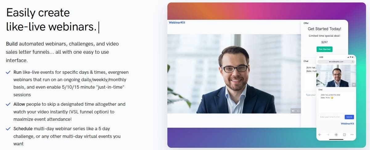 WebinarKit Automated Webinars