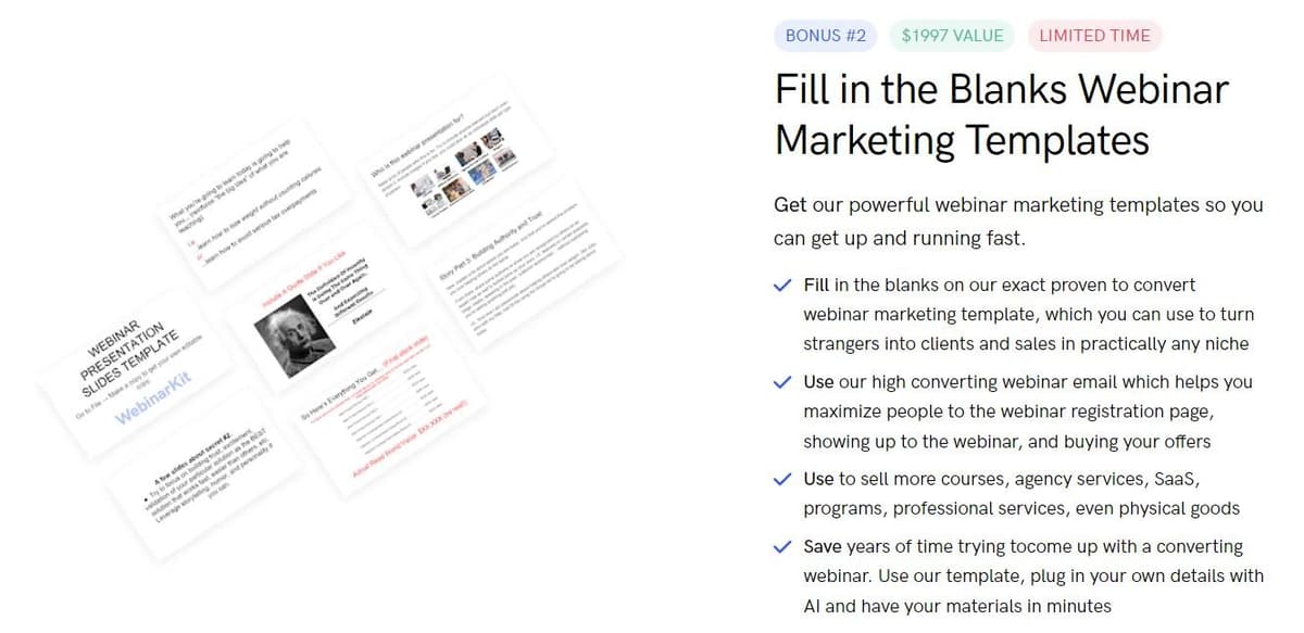 WebinarKit Marketing Templates