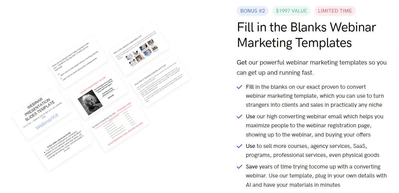 WebinarKit Marketing Templates