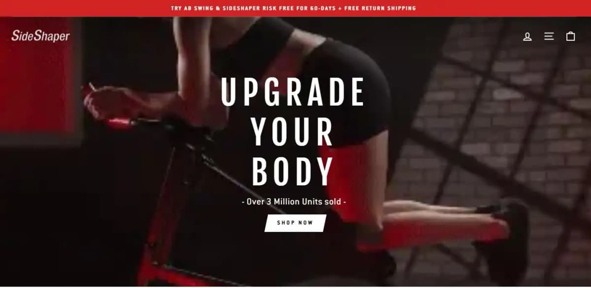 SideShaper compact core fitness machine