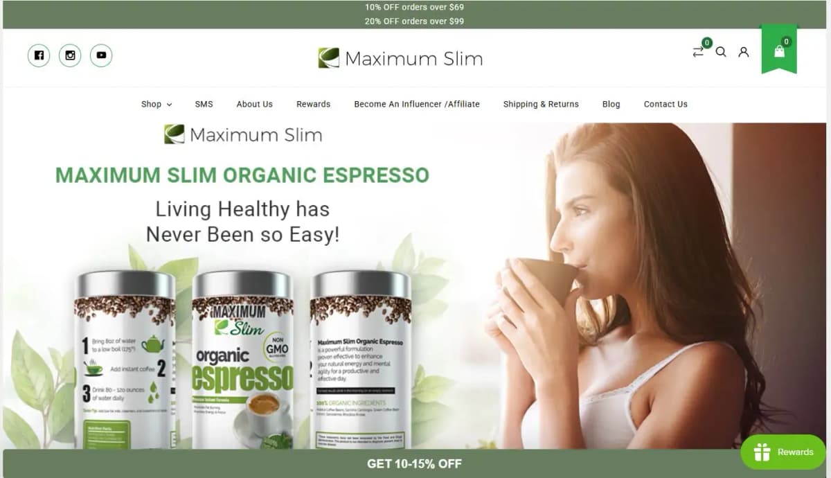 Maximum Slim natural weight loss products