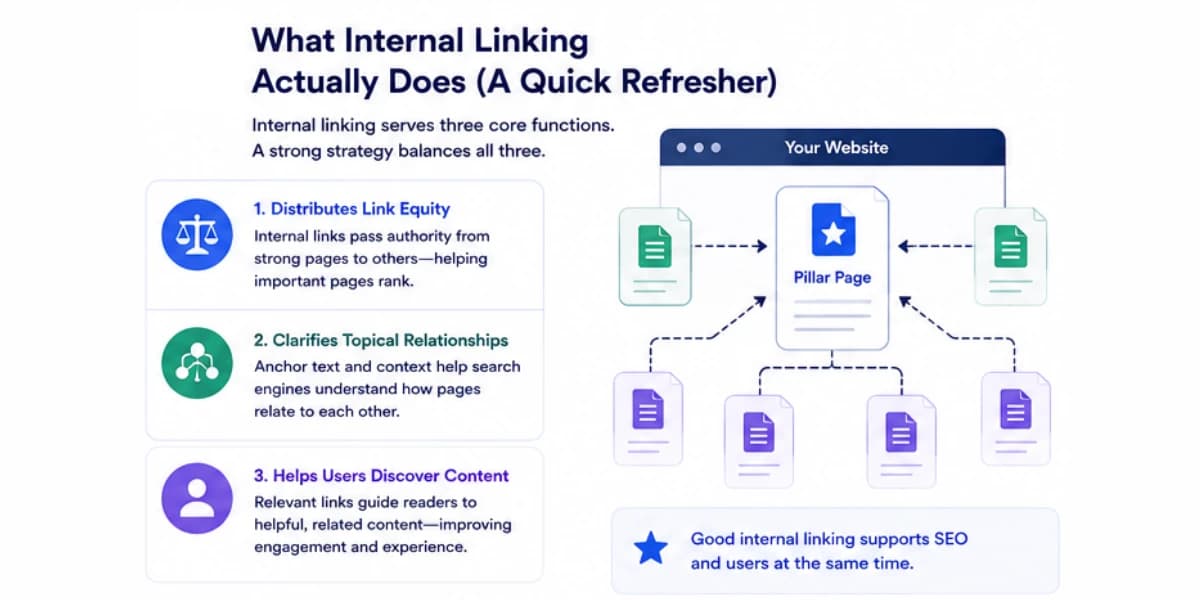 What internal linking actually does