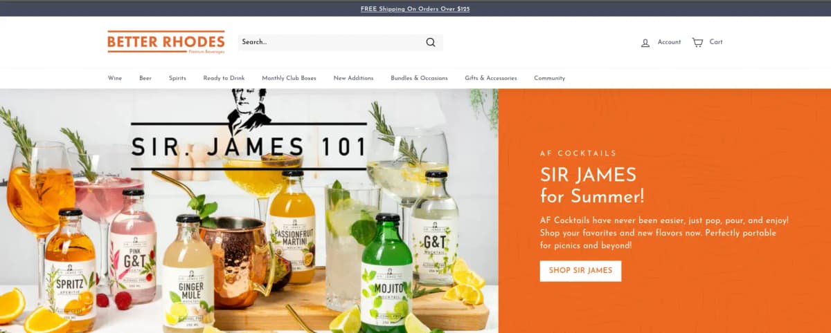 Better Rhodes non-alcoholic beverage marketplace