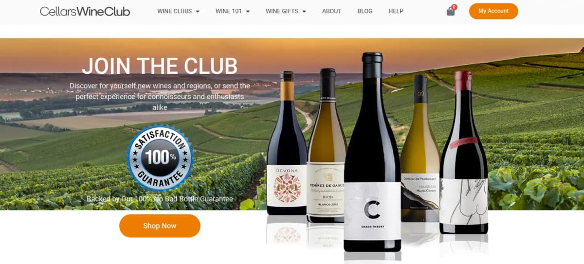 Cellars Wine Club subscription and membership