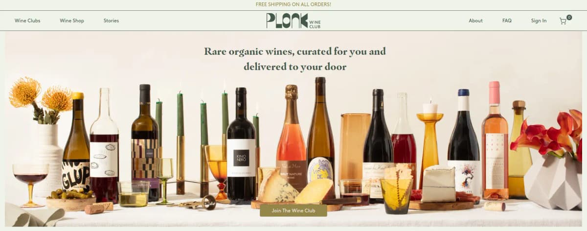 Plonk Wine Club organic and natural wines