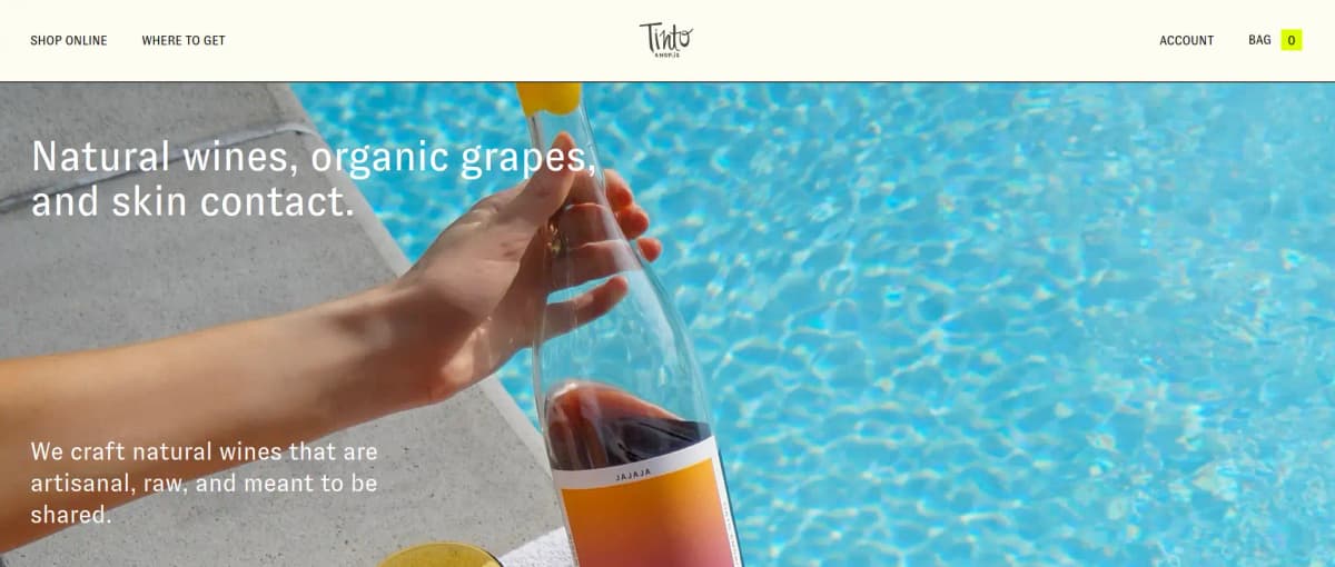 Tinto Amorio natural wines and spritzes