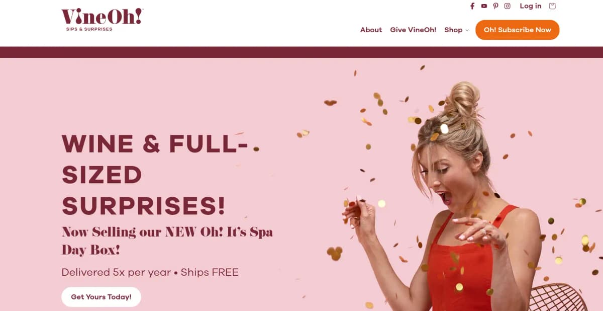 Vine Oh subscription boxes for women