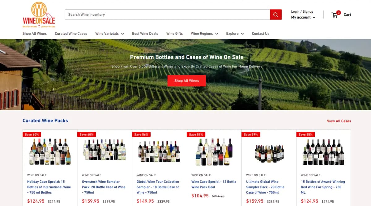Wine On Sale curated discounts and offers