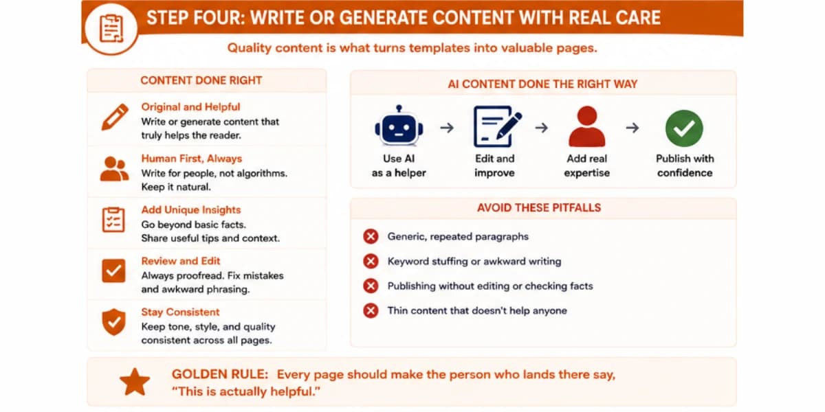 Write content with care