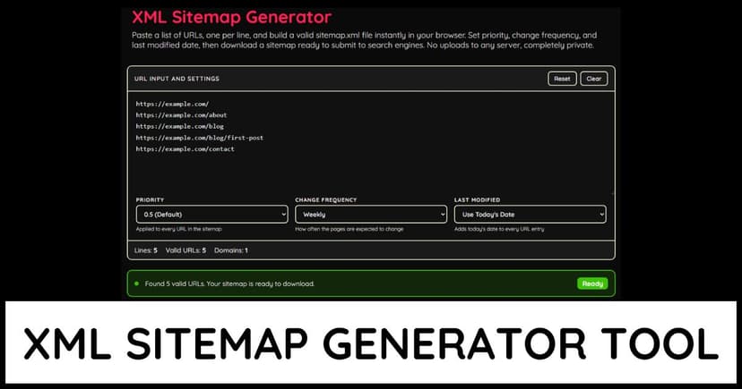 XML Sitemap Generator