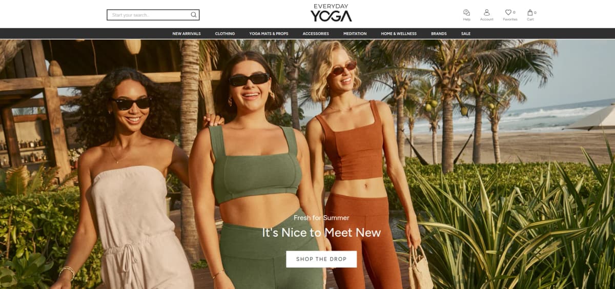 EverydayYoga one-stop yoga shopping