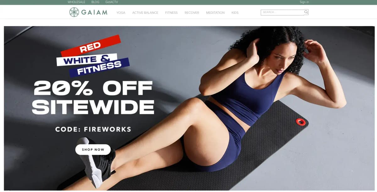 Gaiam Yoga mats and wellness products