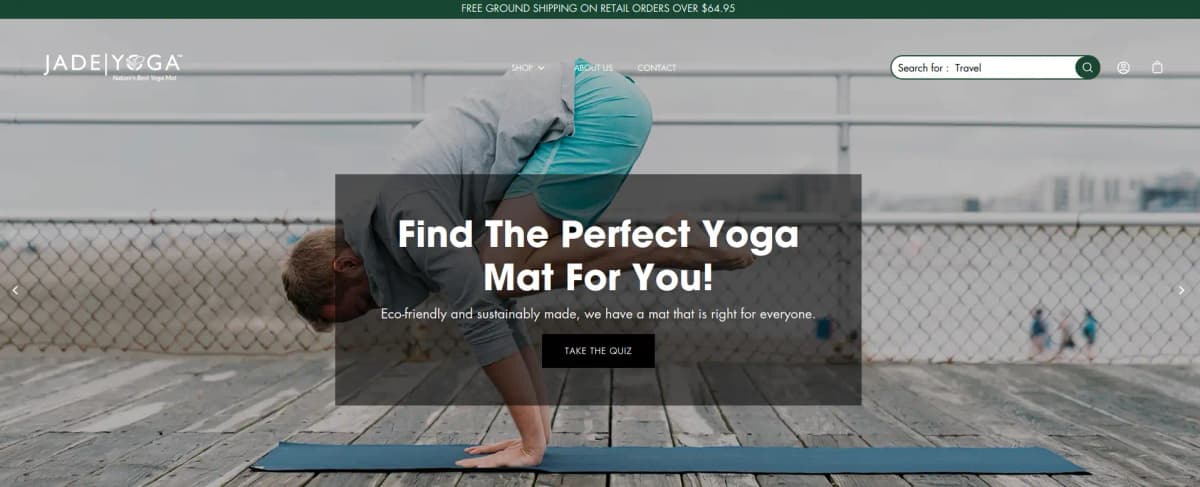 Jade Yoga sustainable yoga mats