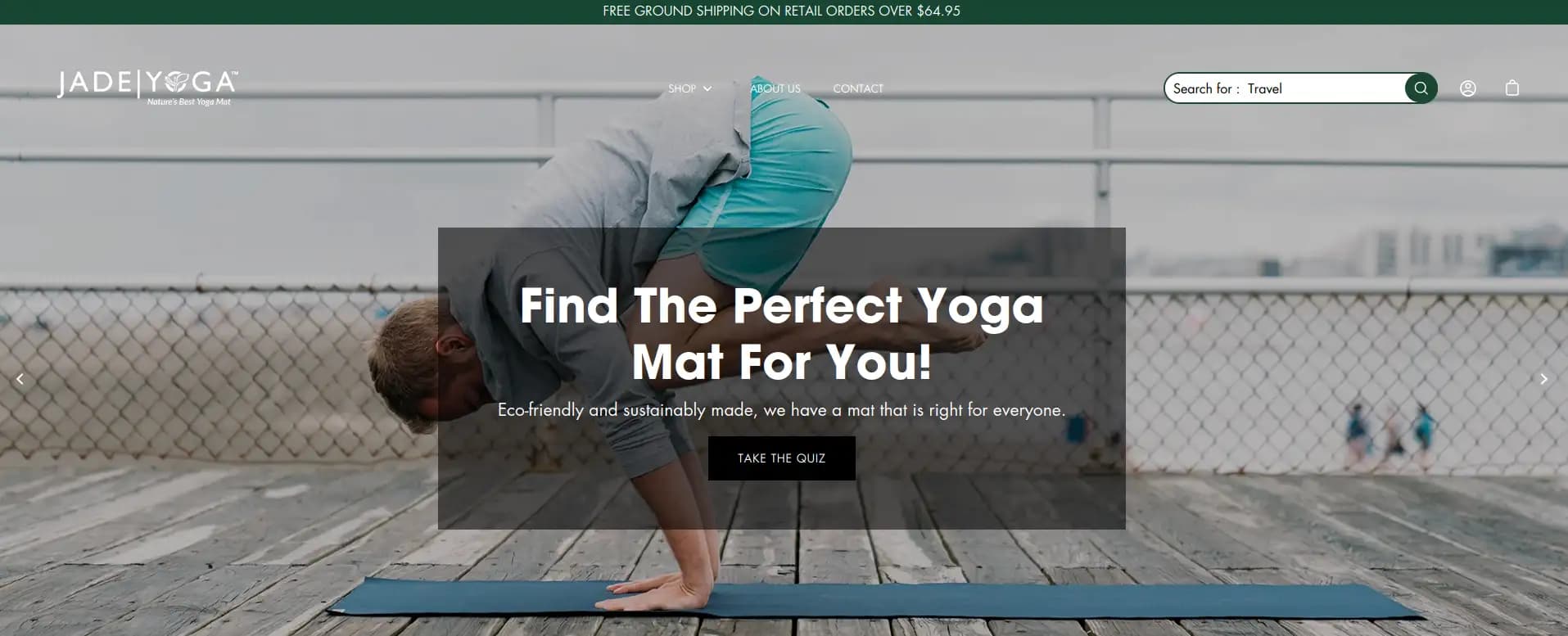 Jade Yoga sustainable yoga mats