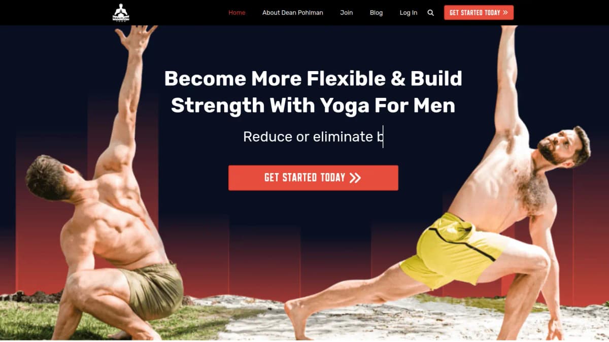 Man Flow Yoga fitness-focused workouts