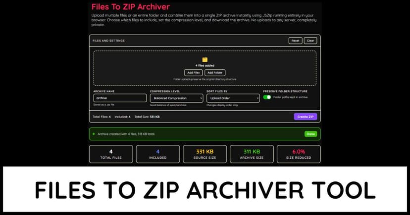 ZIP Archiver