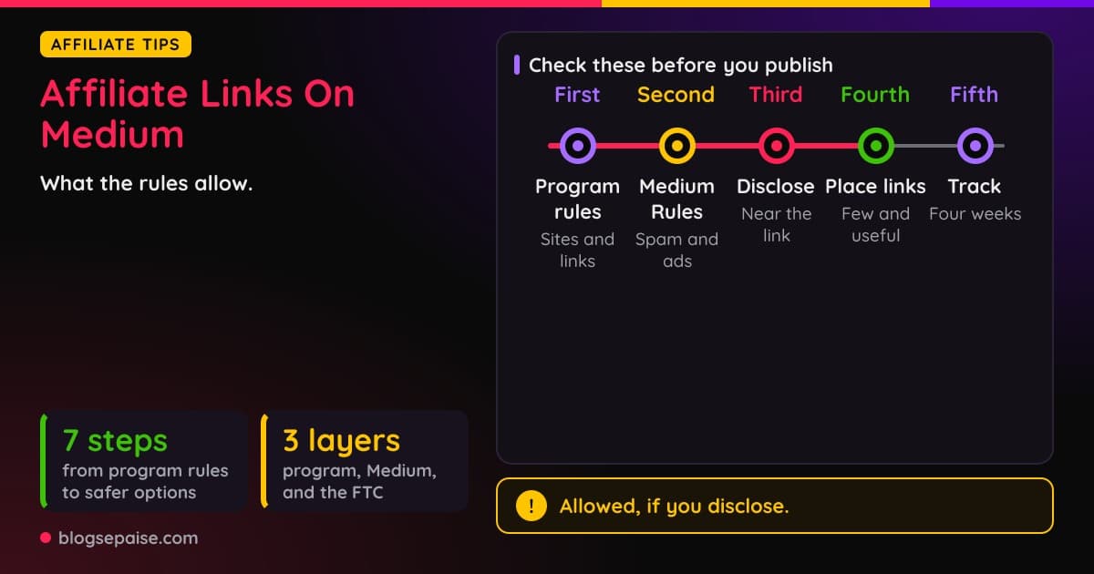 Can You Use Affiliate Links On Medium? What The Rules Allow