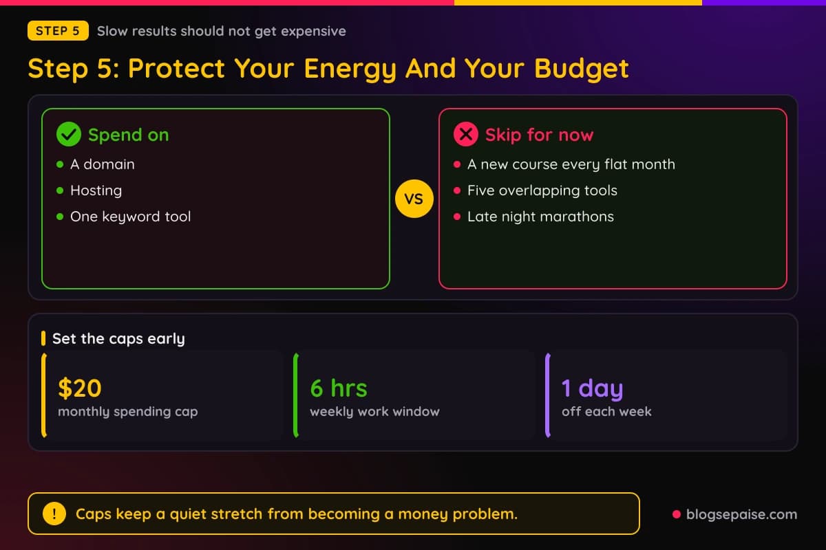 Budget cap and weekly energy plan for the quiet months