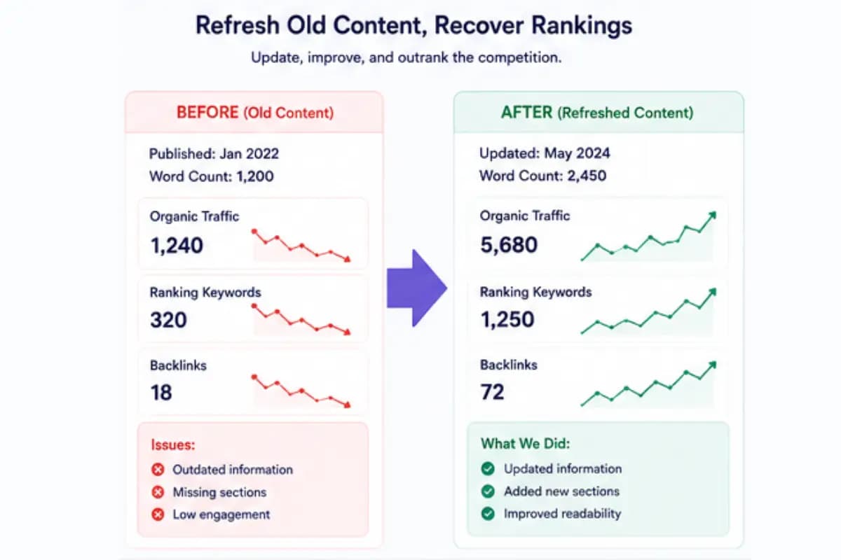 AI content refresh workflow