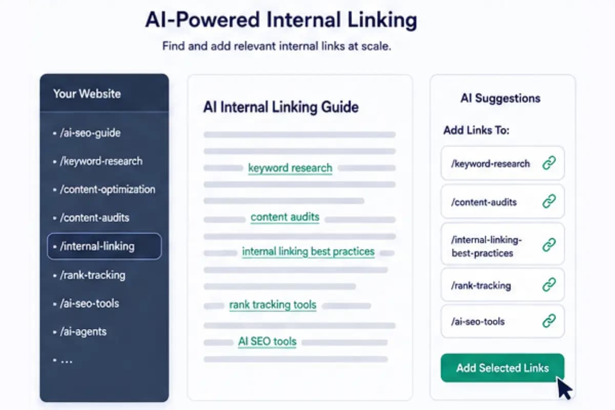 AI powered internal linking strategy