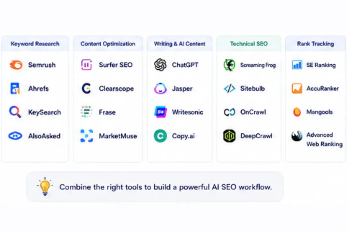 AI SEO tools landscape overview